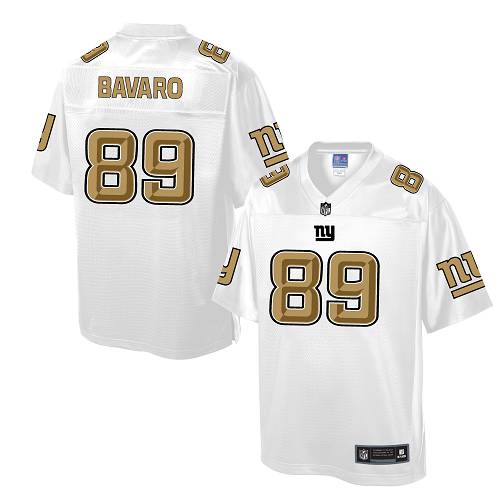 Men's Game Mark Bavaro Nike Jersey White - #89 Pro Line Fashion NFL New York Giants